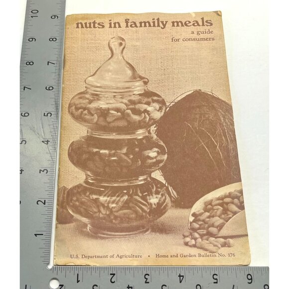 1971 USDA Consumer Guide Nuts in Family Meals Vtg Recipe Booklet Bulletin 176 - Picture 9 of 9